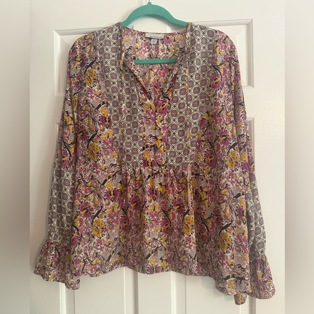 Allison Joy Multicolor Floral Blouse